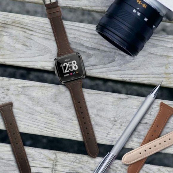 Fitbit Versa Brown Leather Band - Picture 5 of 5